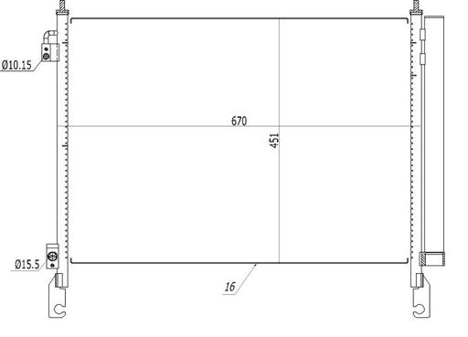 [350460] A/C CONDENSOR NRF RENAULT