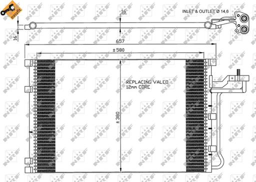 [35616] A/C CONDENSOR NRF VOLVO