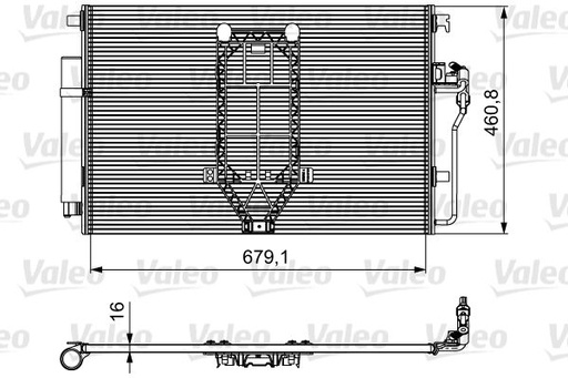 [812502] A/C CONDENSOR VALEO MERC