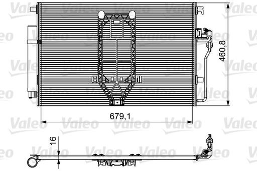 [812502] A/C CONDENSOR VALEO MERC