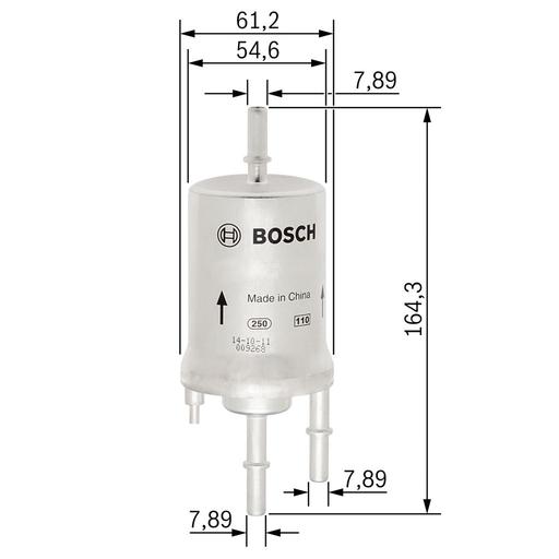 [F3008] FUEL FILTER BOSCH VAG 3 BAR PRESSURE REG