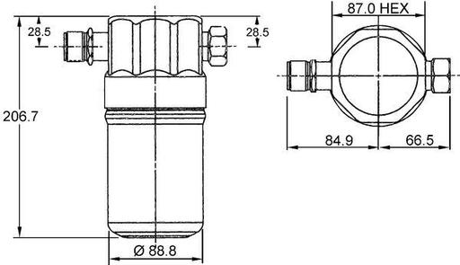 [AD 36 000S] RECEIVER DRYER MAHLE VAG