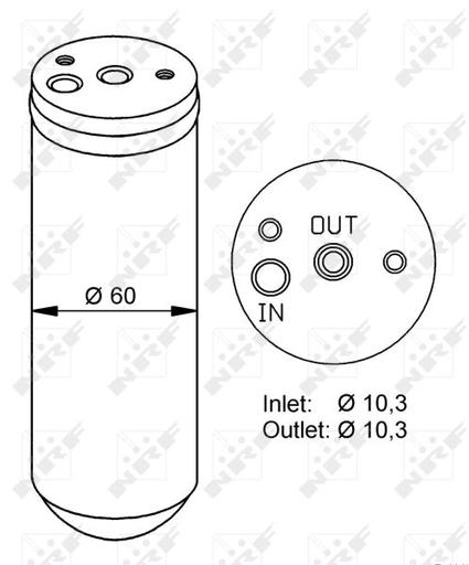 [33293] RECEIVER DRYER NRF MERC