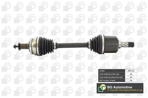 [DS9706LA] DRIVE SAHFT LHF BGA VOLVO