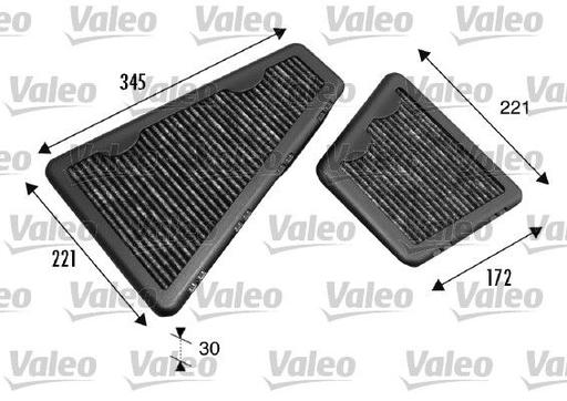 [698793] CABIN FILTER KIT [CARBON] VALEO BENTLEY