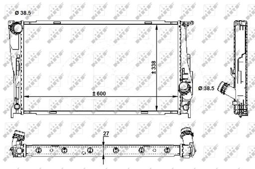 [59210] RADIATOR 4 OUTLET TYPE NRF BMW