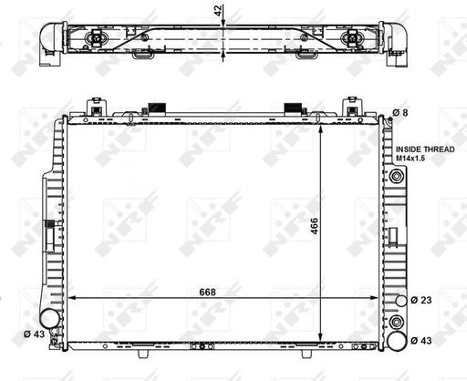[55320] RADIATOR AUTO NRF MERC