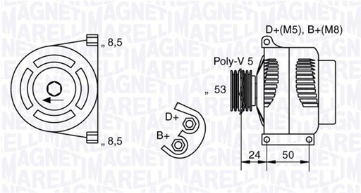 [MAN7006] ALTERNATOR MAGNETI MARELLI FIAT