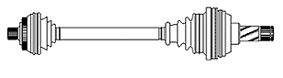 [17-1368] DRIVE SHAFT FRONT LH METELLI MERC