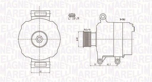 [MQA1869] ALTERNATOR MAGNETI MARELLI MINI