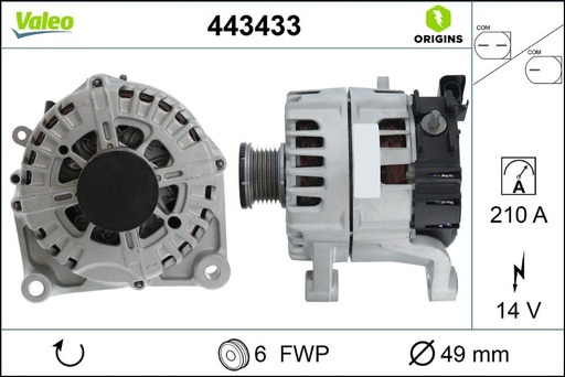 [443433] ALTERNATOR VALEO BMW