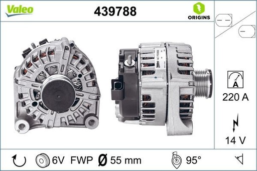 [439788] ALTERNATOR VALEO BMW 14V 220A