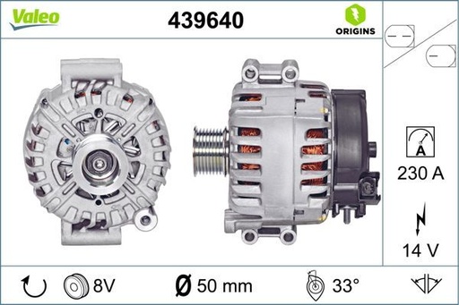[439640] ALTERNATOR VALEO BMW 230A