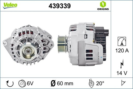 [439339] ALTERNATOR VALEO FIAT