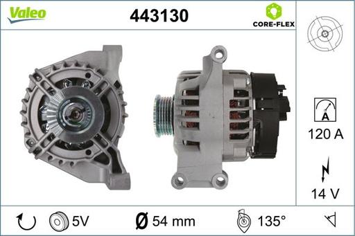 [443130] ALTERNATOR VALEO FIAT