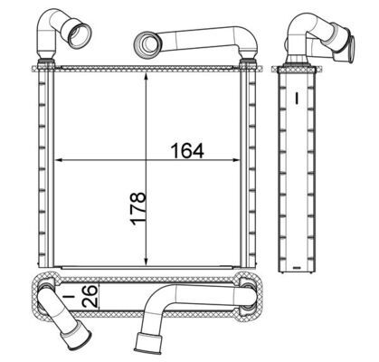 [AH 253 000S] HEATER CORE MAHLE VAG