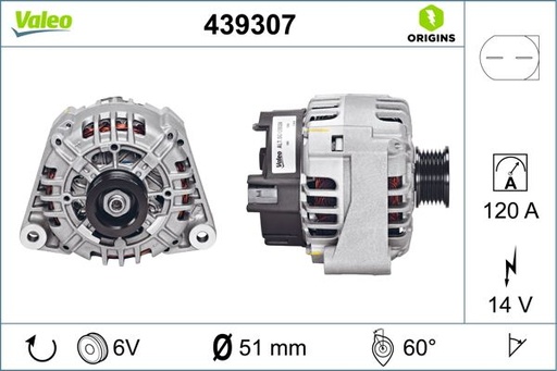 [439307] ALTERNATOR VALEO MERC
