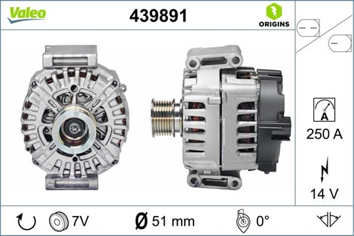 [439891] ALTERNATOR VALEO MERC
