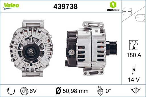 [439738] ALTERNATOR VALEO MERC