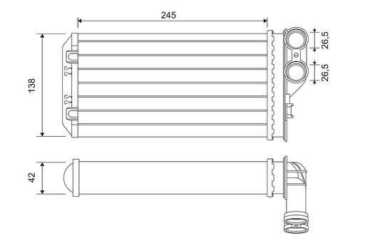 [811503] HEATER CORE VALEO PSA