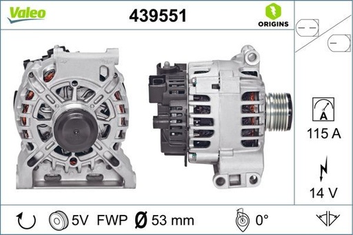 [439551] ALTERNATOR VALEO MERC