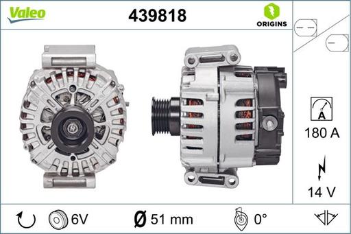 [439818] ALTERNATOR VALEO MERC