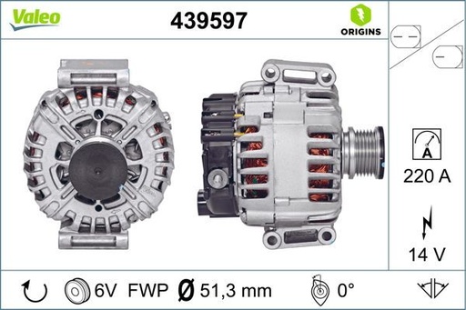 [439597] ALTERNATOR VALEO MERC