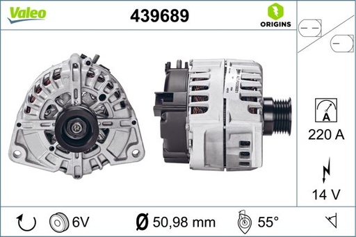 [439689] ALTERNATOR VALEO MERC