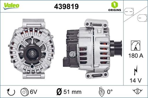 [439819] ALTERNATOR VALEO MERC