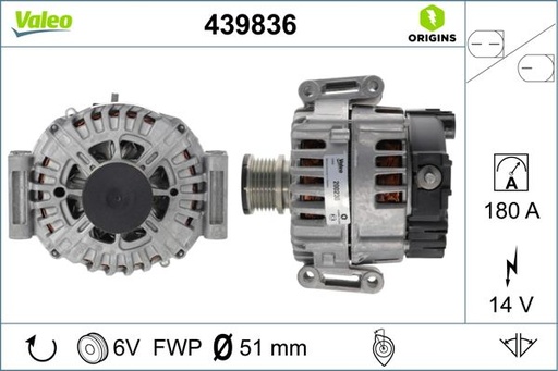 [439836] ALTERNATOR VALEO MERC