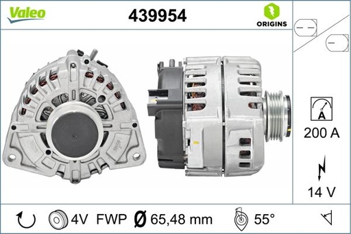 [439954] ALTERNATOR VALEO MERC 14V 200A