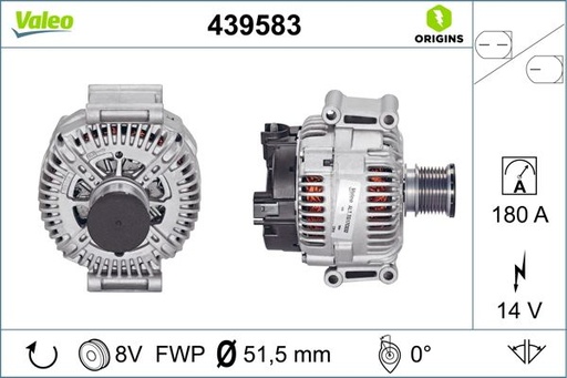 [439583] ALTERNATOR VALEO MERC W164 ML280/320 CDI