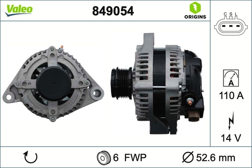 [849054] ALTERNATOR VALEO RENAULT