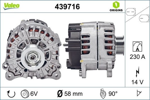 [439716] ALTERNATOR VALEO VAG