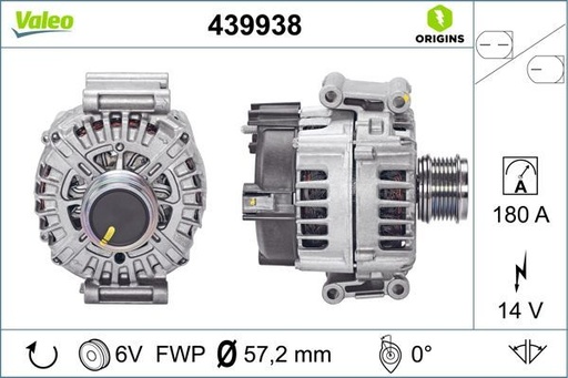 [439938] ALTERNATOR VALEO VAG