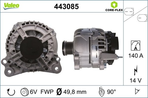 [443085] ALTERNATOR VALEO VAG