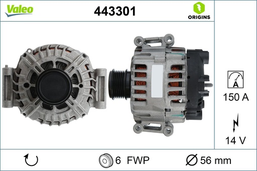 [443301] ALTERNATOR VALEO VAG