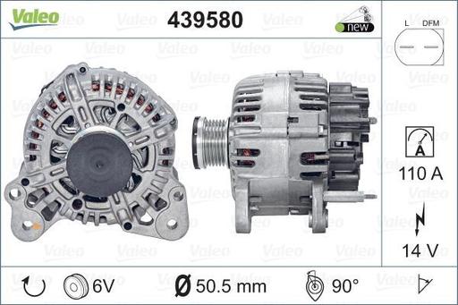 [439580] ALTERNATOR VALEO VAG