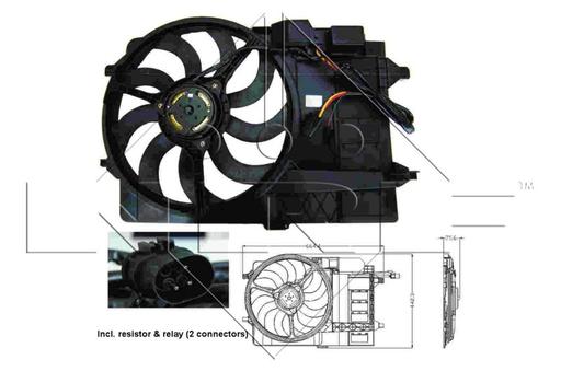 [47302] A/C THERMOFAN [COMPLETE] NRF MINI