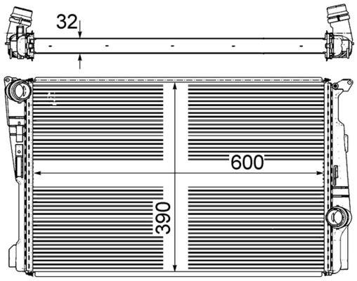[CR 876 000P] RADIATOR MAHLE BMW