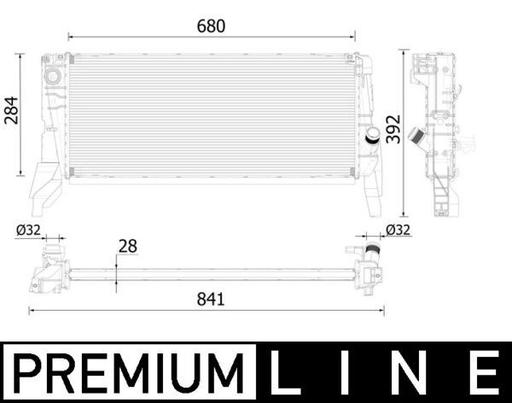 [CR 2313 000P] RADIATOR MAHLE BMW