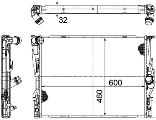 [CR 1711 000P] RADIATOR MAHLE BMW