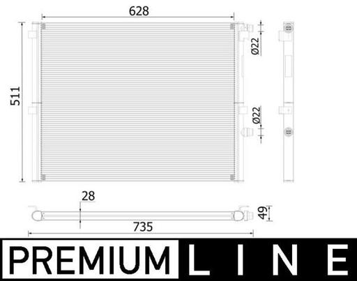 [CR 2307 000P] RADIATOR MAHLE BMW