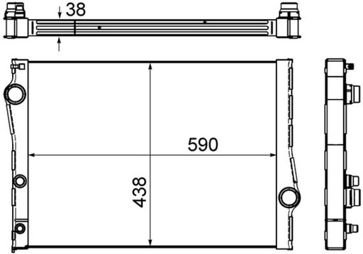 [CR 1049 000S] RADIATOR MAHLE BMW