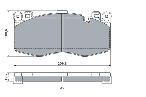 [BP2295] BRAKE PADS FRONT BOSCH BMW