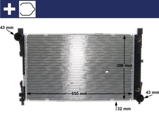 [CR 1478 000S] RADIATOR MAHLE MERC