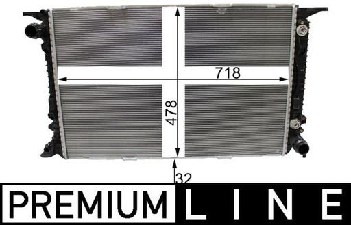 [CR 2178 000P] RADIATOR MAHLE PORSCHE