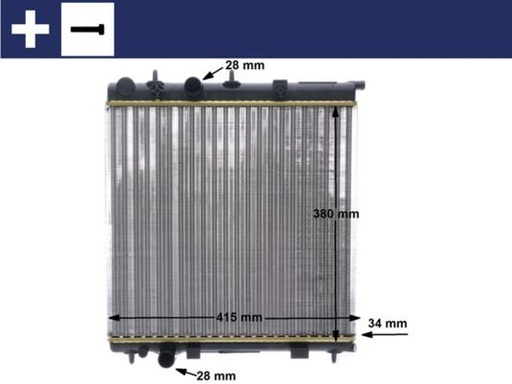 [CR 2036 000S] RADIATOR MAHLE PSA