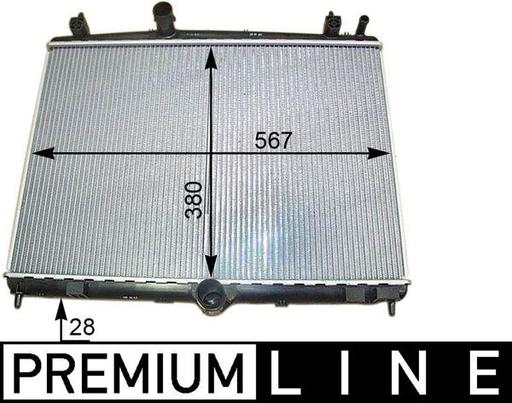 [CR 2113 000P] RADIATOR MAHLE PSA