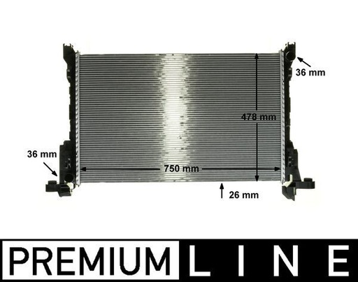 [CR 86 000P] RADIATOR MAHLE RENAULT